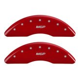 15-20 Ford Mustang MGP 10201SMGPRD 4 Caliper Covers Engraved Front & Rear MGP Red Finish Silver Character